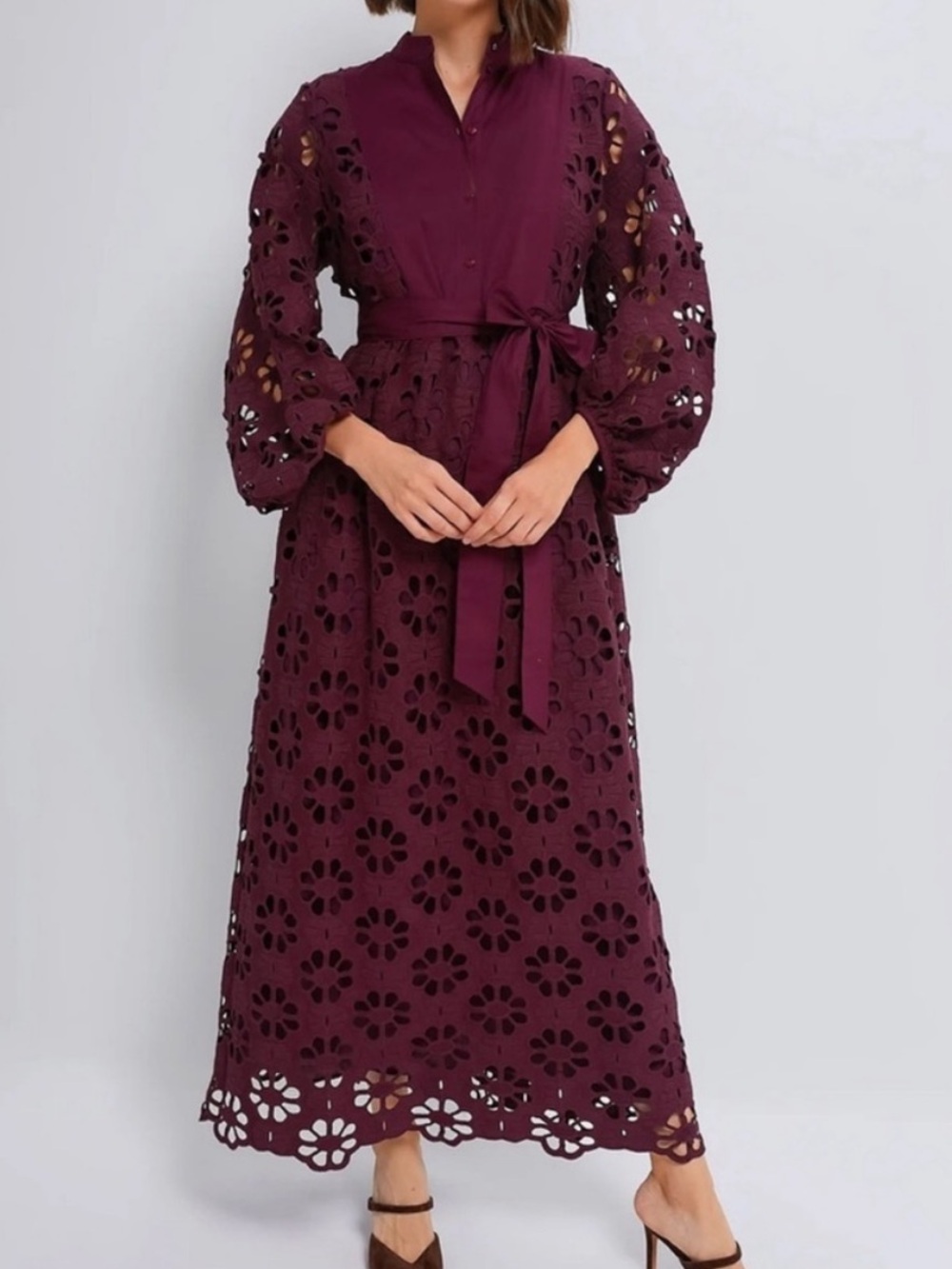 TUCKERNUCK Calliope Merlot Maxi Dress